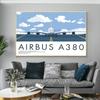 Классические постеры и принты с самолетами A380, минималистичные иллюстрации, холст, живопись, настенная живопись для гостиной, дома