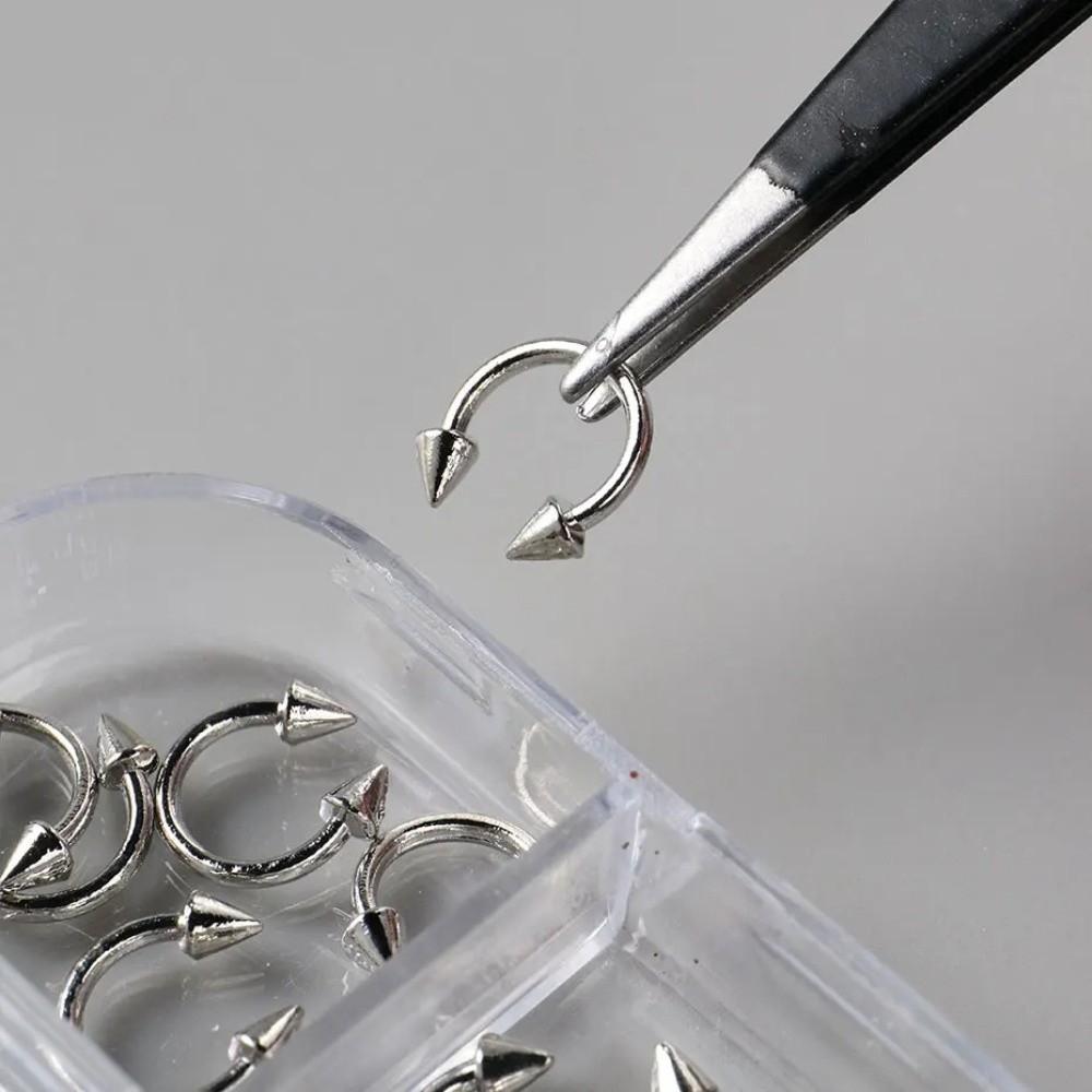 Silvery Golden Nail Charms Y2K Nail Decor Fashion Manicure Accessories