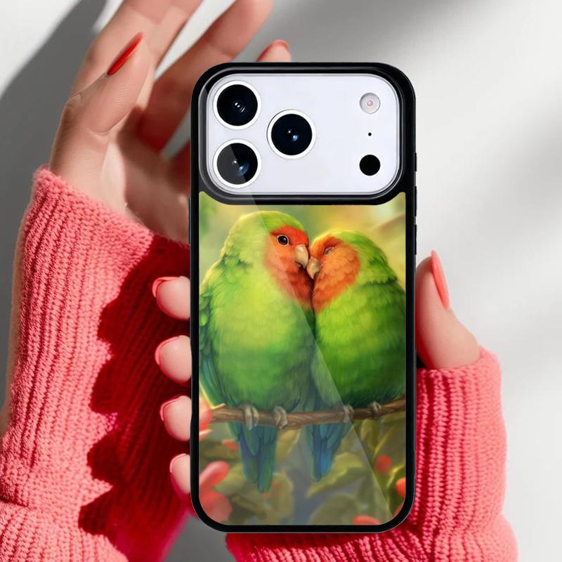 Parrot Bird Phone Case for iPhone 17 Air 16e 15 14 13 Pro Max Back Cover for 12 11 Pro Coque