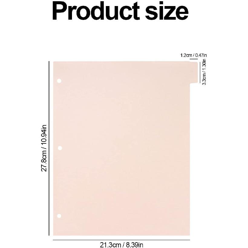 Koqye 8-Tab Binder Index Dividers for 3 Ring Binders, Colored Plastic Dividers withTabs, 3 Hole Punched Sturdy Dividers - Organize School and Office