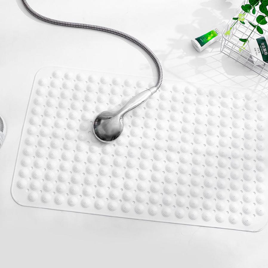 Нескользящий коврик для ванной комнаты без запаха, для ванной, душа, большая присоска, массажная подушечка для ног, гигиенический коврик с интервалом для воды