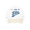 Fila Fusion Цветные блоки Retro Sports с принтом логотипа, воротник-стойка, вязаная куртка с длинным рукавом, женские куртки, белый, розовый T11W232502F-IV