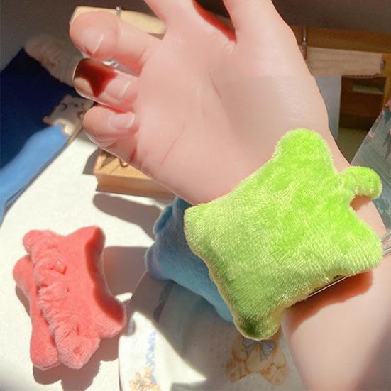 Wearable Mouse Wrist Rest Keyboard Wrist Support Cushion with Elastic Band Laptop Computer Gaming Typing Pain Relief Wrist Pad Plush Pillow