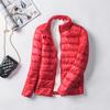 Elegant Autumn and Winter Slim Large Size Lightweight Collar Ladies Korean Version of The Down Jacket Female Short Jacket