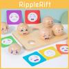 Wooden Emotional Expression Matching Ball Learning Toy Children Interactive Play