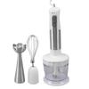 Food Processor 304 Stainless Steel Motor Electric Food Chopper for Slicing Shredding Mincing Puree