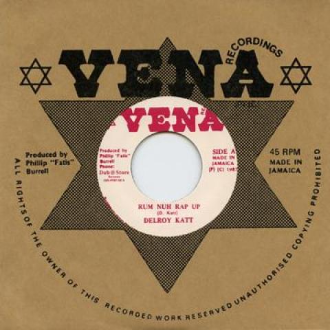 7-дюймовая пластинка DELROY KATT Rum Nuh Rap Up DSRPFB705 VenaDub Store 1987 Япония Регги Ска Даб