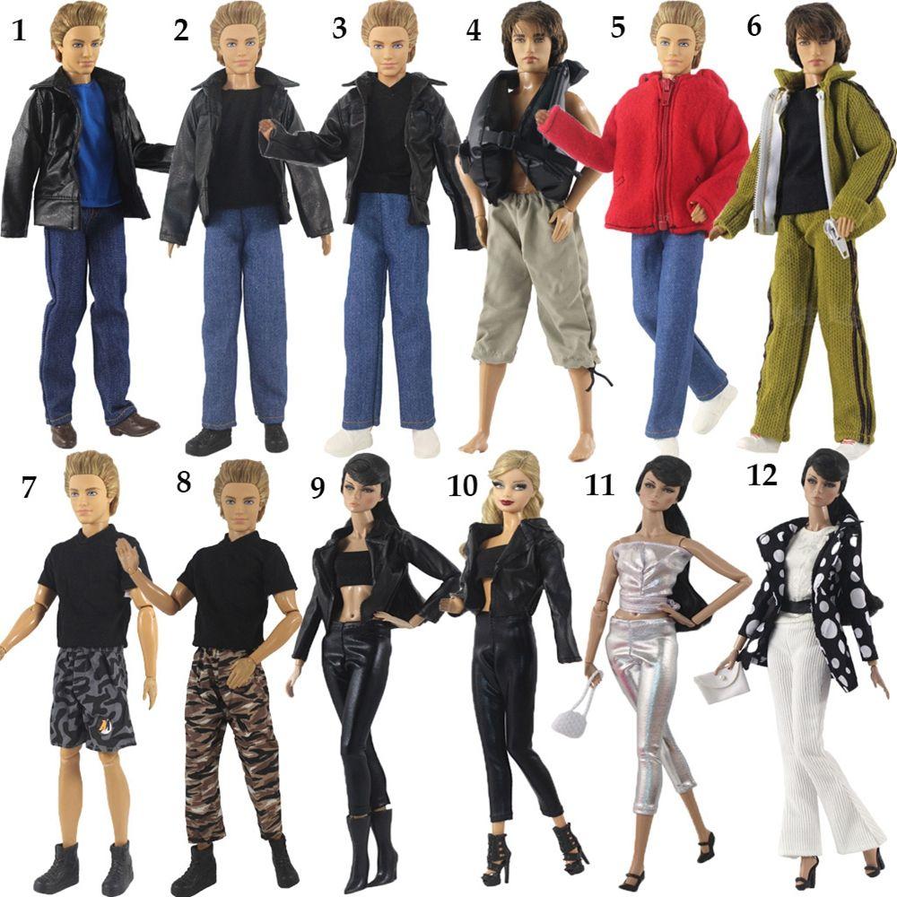 Fashion Casual Wears 1/6 Clothes Accessories Dolls Trousers Doll Coats Jeans Leather Pants Shorts