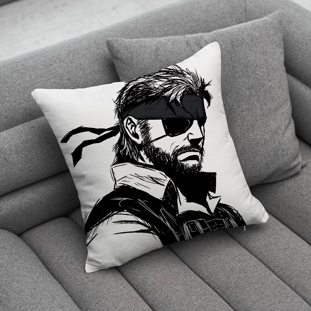 MMetal Gear SSolid Creative patterned pillowcases for interior decoration office living room home