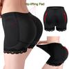Women Safety Underwear Mid-rise Solid Color Fake Ass Design Bottom Shorts Tight Fit High Elasticity Hip Enhancing Underwear