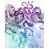 Cartoon Octopus Flannel Blanket Living Room Bedroom Decorative Blanket Lunch Break Blanket Blanket