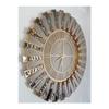 Gne Gold Bronze Model Gold Bronze Color 85 Cm Decorative Mirrored Wall Clock