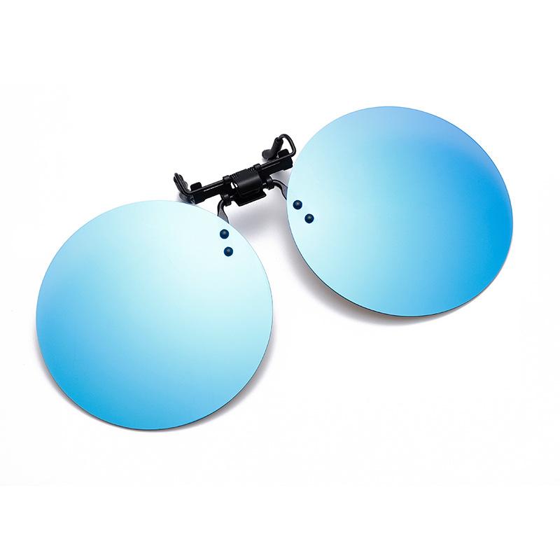 Round Clip On Sunglasses Unisex Polarized Clip On Lenses Rimless Clip On Sunglasses Photochromic For Driving Fashion Fishing