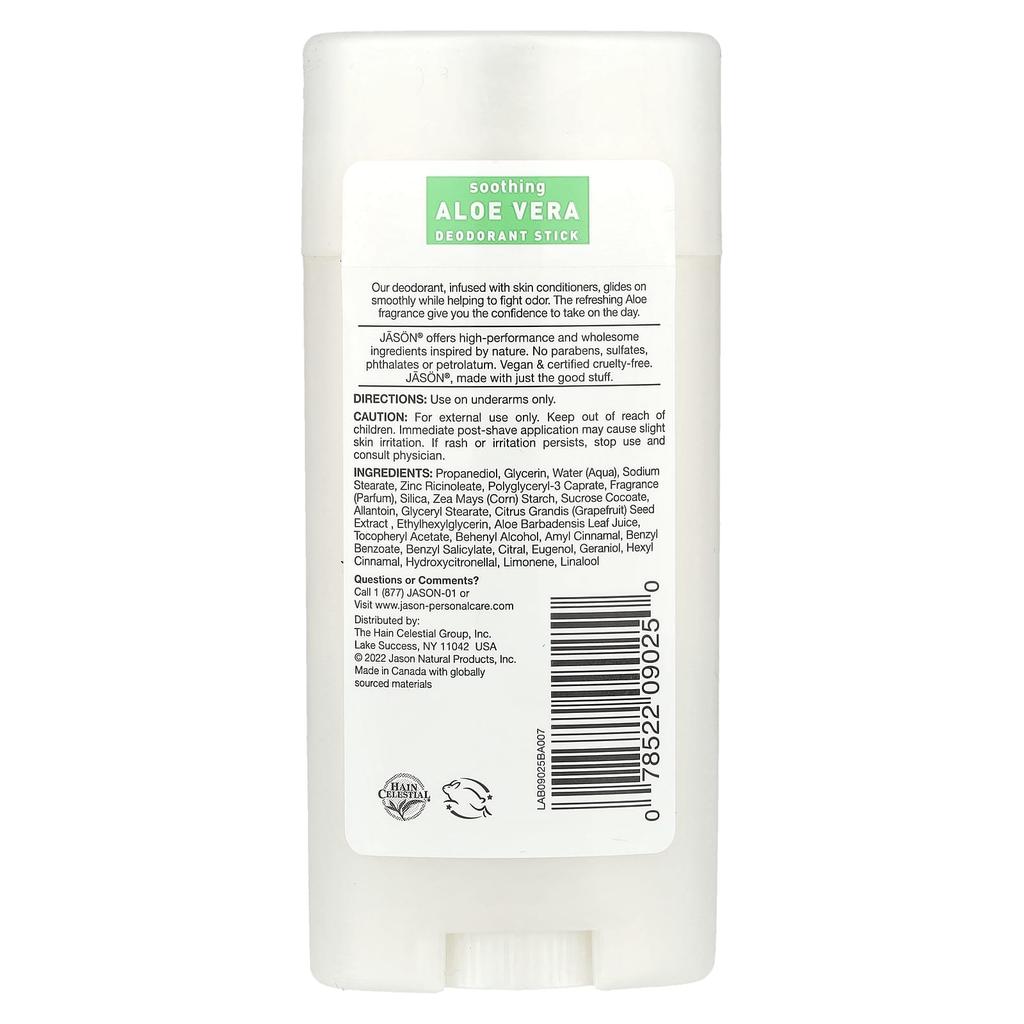 Deodorant Stick, Soothing Aloe Vera, 71G(2.5Oz)