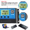 Solar Controller Dual USB LCD Display MPPT Accessory Solar Battery Regulator PV Regulator 10A 20A 30A 12V 24V Built-in Timer