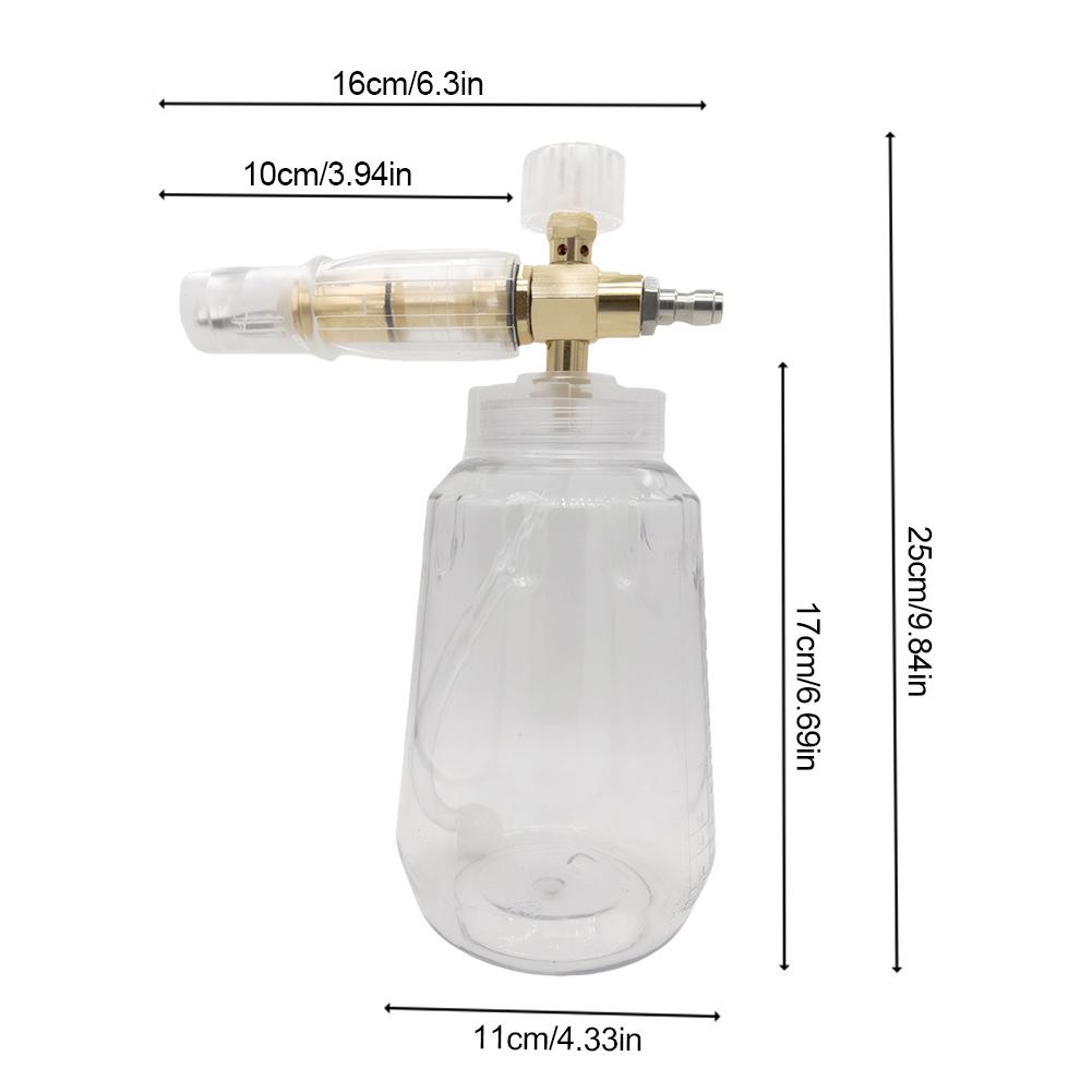 Автомобильный пенный распылитель с быстроразъемным соединителем, аксессуары для мойки высокого давления, портативный ручной пеногенератор для мытья и чистки автомобиля