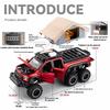 Модель Пикапа Ford Raptor 1/24, Съемный Имитатор Автодома из Сплава, Внедорожная Игрушечная Машина со Звуком и Светом, Подарок на День Рождения Мальчику