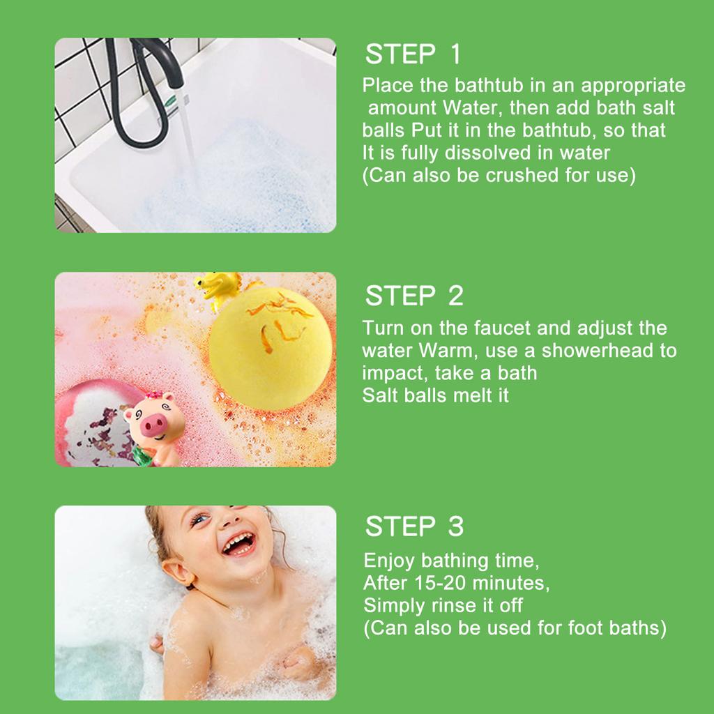 Doll Bath Ball Shower Tablets Bath Bath Ball Contains  Cute Set