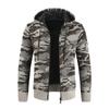 Men's Knitted Sweater Jacket Autumn and Winter New, Trendy Cardigan Camouflage Hooded Jacket Sweater Men
