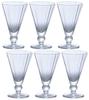 ADERIA Karo Shot Dessert Glass 65ml Set of 6 Made In Japan Parfait Sundae Container Cup Glass Stylish Mini Ice Cream with Feet Coffee Shop Tableware