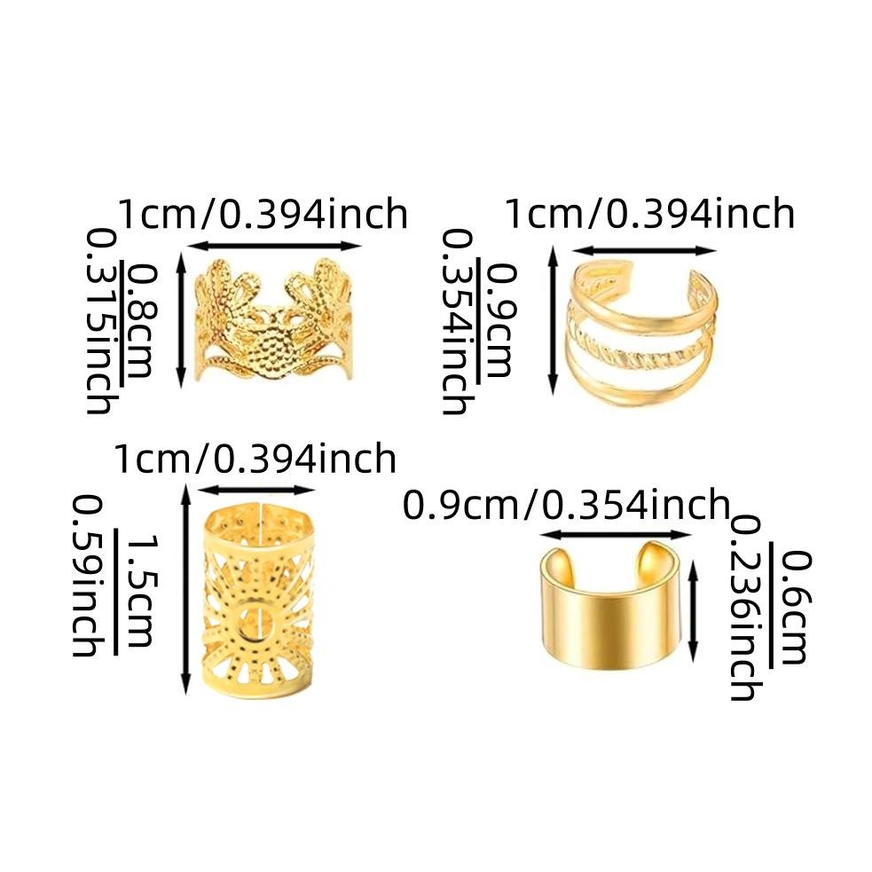 40 pieces, Crown Dirty Braid Hair Rings, Hair extensions, Hairdressing Supplies