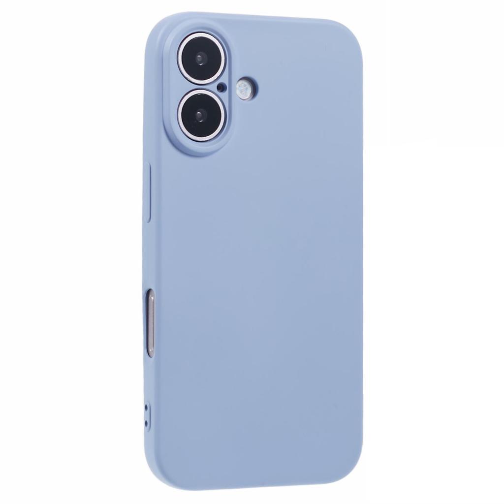For iPhone 16 Plus Case Precise Cutouts TPU Fiber Lining Shockproof Phone Cover