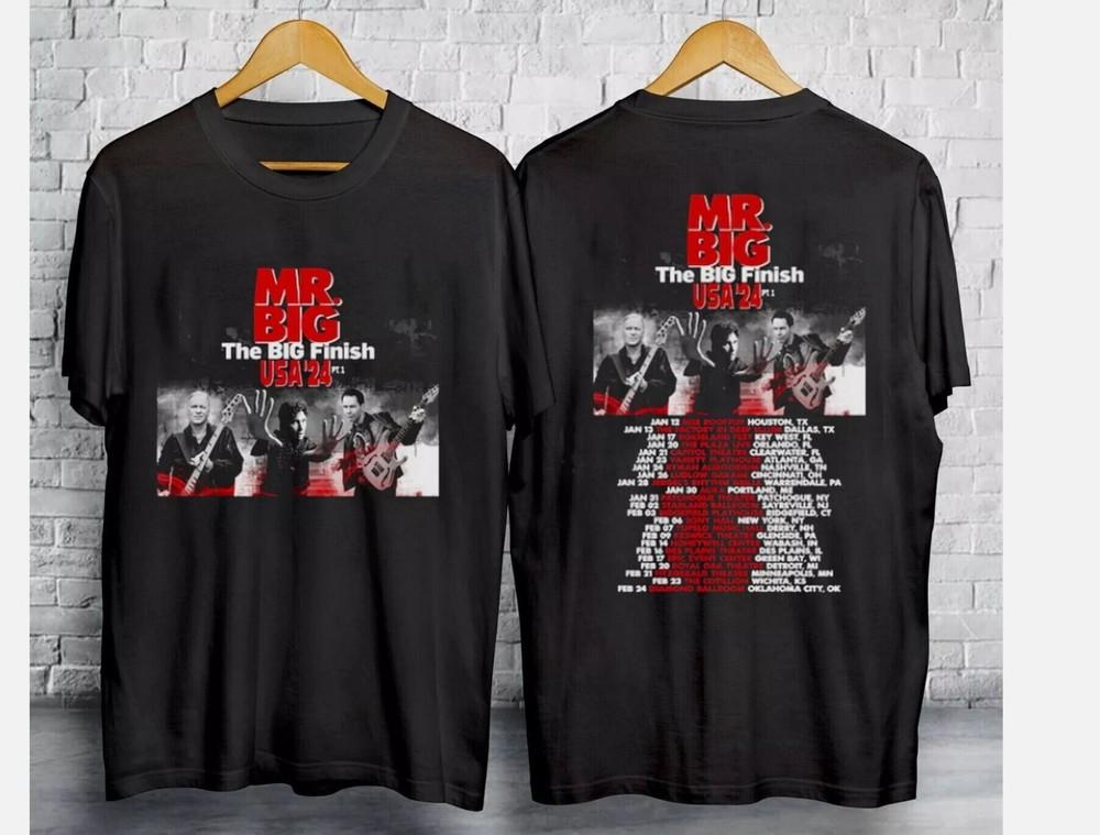 Mr Big The Big Finish Tour Music Concert 2024 T-Shirt Unisex S-5XL