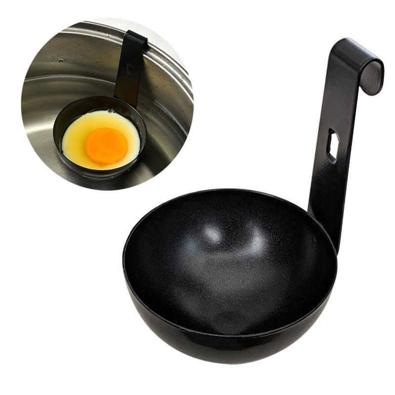 Nonstick Egg Molds Easy Use Poached Boiling Eggs Maker Spoon Boiled Holder Egg Steamer Rack Egg Cooker