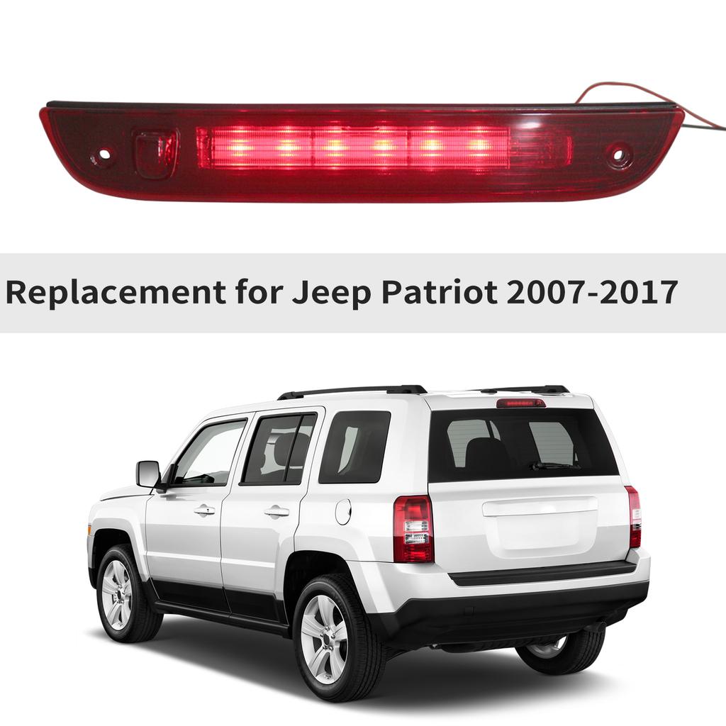 Third Brake Light, High Mount Brake Lamp Replacement for Jeep Patriot 20072017, 5116236AF