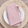 100% Cotton Linen Folded Flower Napkin for Kitchen, Hotel, and Western Restaurant Décor