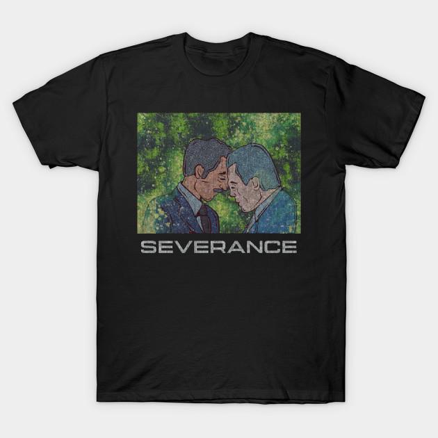 Asian Size Men Black Print T-shirt Severance - Burt G And Irving B No-Cut Heat Transfer Print Cotton Tshirt