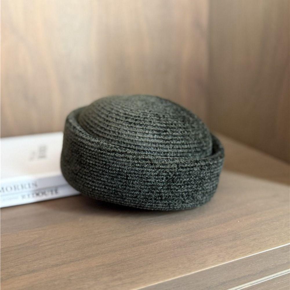 French Style Chenille Pillbox Hat Fedoras Fedora Hat Vintage Medicine Box Hat Wedding Party