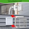 Stainless Steel Dryer Vent Cover Kitchen Exhaust Dryer Vent Bird Guard Heavy Duty Universal 3-4 Inches Fan Ventilation Hood Bird Protector Guard
