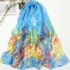 Shawl Clothing Accessories Silk Scarf Beach Shawl Summer Beach Sarong Scarf Ladies Chiffon Scarf