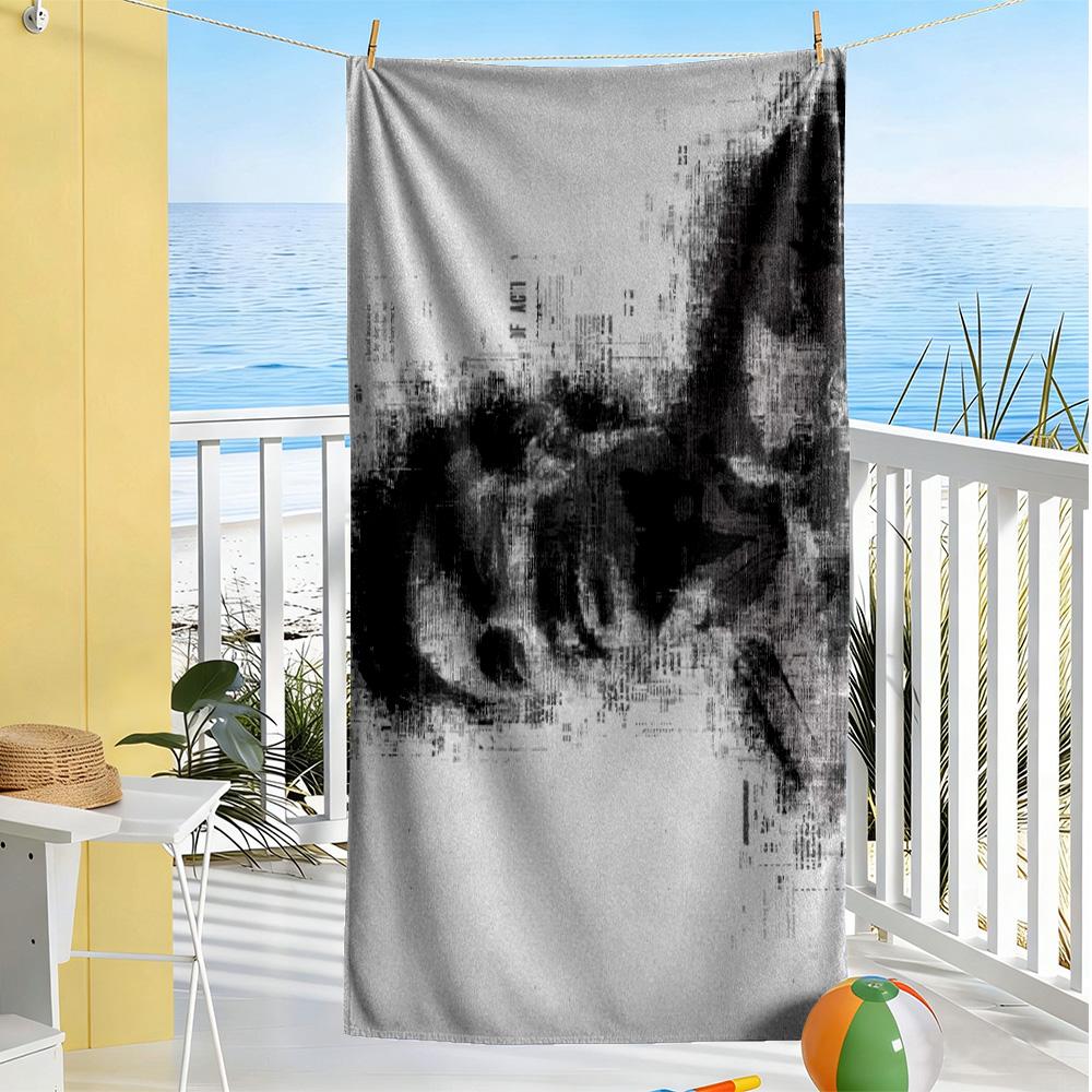 Golden Soccer Moment Beach Towel Super Soft Microfiber Quickdry Fabric Comfortable Lightweight