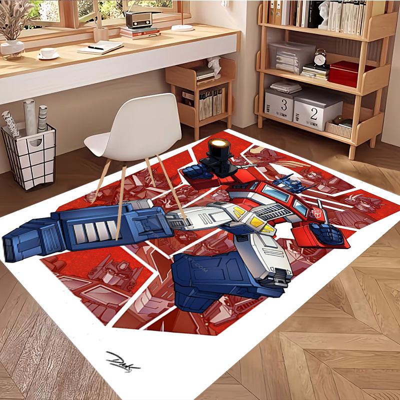 Transformers Print Rug, Washable Floor Carpet, For Entryway Dorm Laundry Room Office Study, Home Decor Birthday Christmas Gift