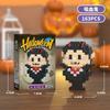 Halloween pumpkin haunted house theme small particle building block puzzle assembly toy cross-border gift ornament