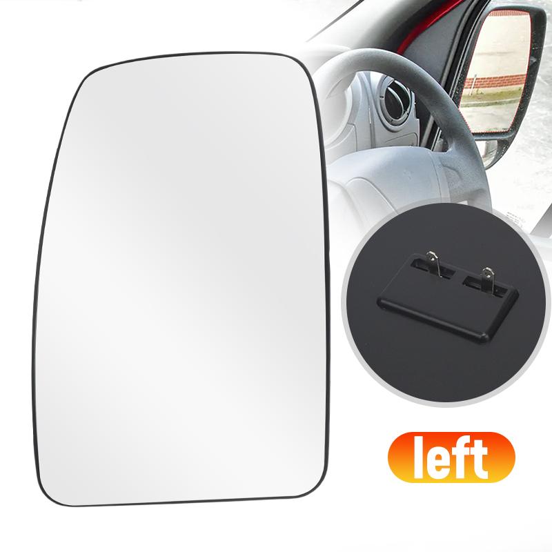 Rearview Mirror Glass W/ Back Plate Heated For Nissan NV400 2011- Renault Master 3 2010- Opel /Vauxhall Movano 2010-
