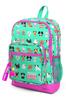 Детский школьный рюкзак с четырьмя отделениями Coral High Kids Water Green Neon Pink Pattern с четырьмя отделениями 23465