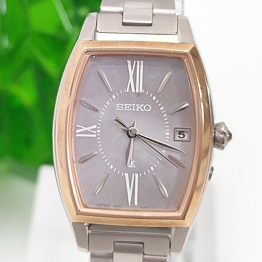 [USED] Seiko Lukia Grow White Mother-of-Pearl Calla Lily Titanium