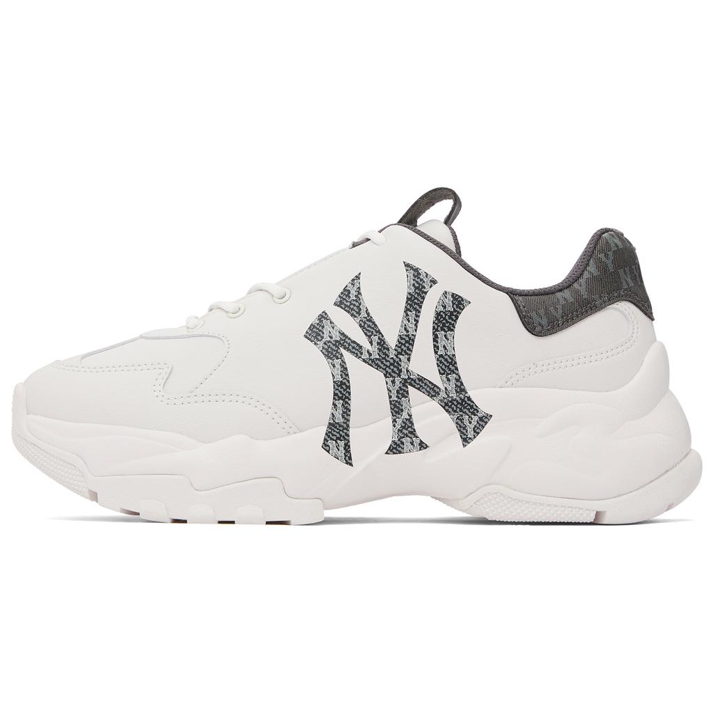 New MLB Big Ball Chunky Sneakers Unisex Low Top White 3ASHBDM4N-50BKS