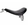 Black Single Saddle Spring Solo Seat for Harley and Universal Chopper, Dragster, Virago, Desperado, XV250, XV400. Replacement.