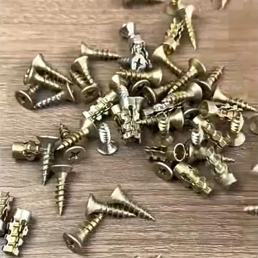 30/50/100Pcs Short Expansion Screw Set for Cabinet Hinge Repair&Stripped Thread Restoration