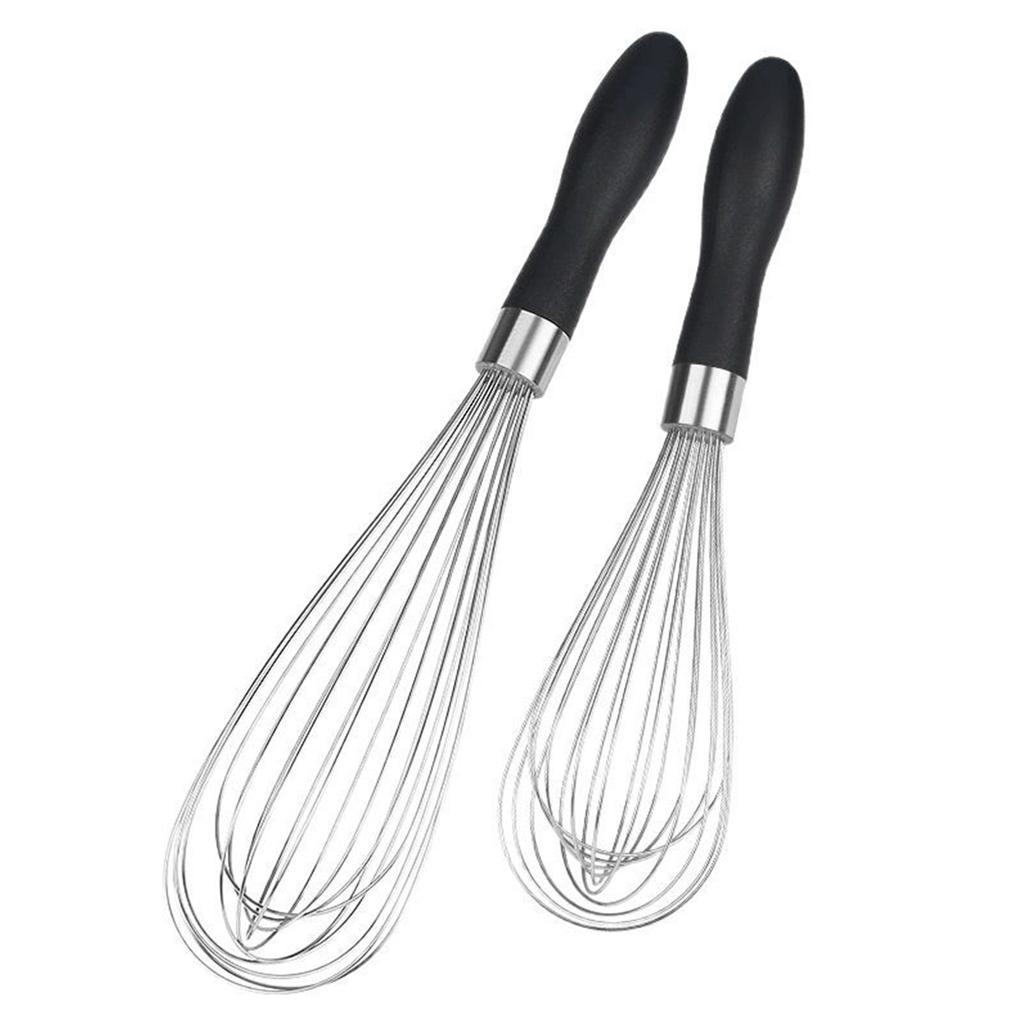 Stainless Steel Manual Whisk Heavy Duty Baking Tool Egg Beater For Cake Cream Mixing With Ergonomic Handle