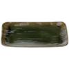 Premium Nigiri Sushi Long Rectangular Daiho Serving Oribe Black Made In Japan J-Kitchens Plate, 8-inch Plate, Lacquer, Shatter-Resistant,