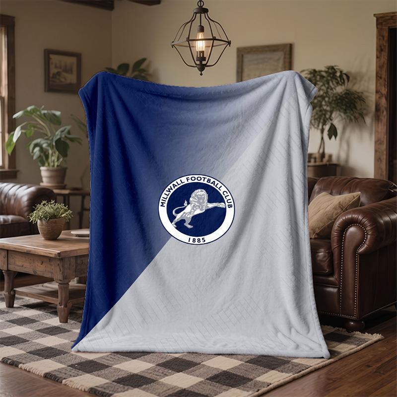 Millwall Football Print Flannel Blanket Soft Warm Sofa Bed Throw Blanket For Home Office Bedroom