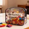 Trendy Large Capacity Makeup Bag Portable Medicine Theme Cosmetic Bag Multi-functional Visible Storage Bag for Women X1W7