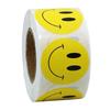 500pcs/roll Yellow Smile Face Sticker Thank You Circle Label Sticker Office Stationery 2.5cm