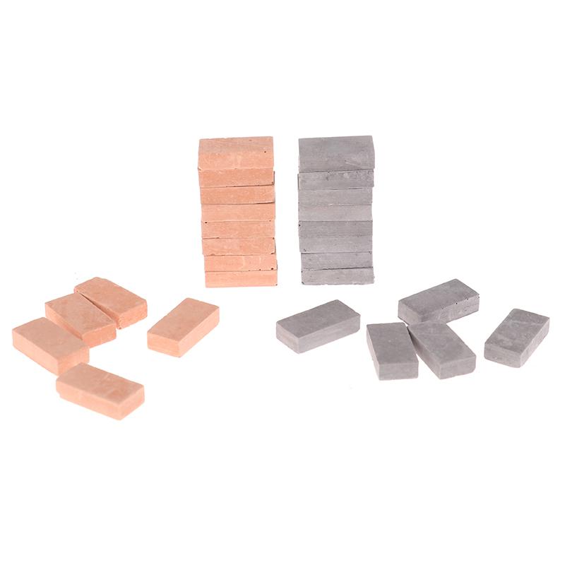 Архитектурный антикварный мини-синий кирпич, зеленый блок, сделай сам, песочный стол, глиняный инструмент для внутренней сцены