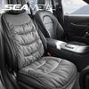 Car Seat Cover Nappa Leather Car Seat Cushion Protector Winter Warm Seat Mat Soft Breathable Seat Cover Pad Accessories